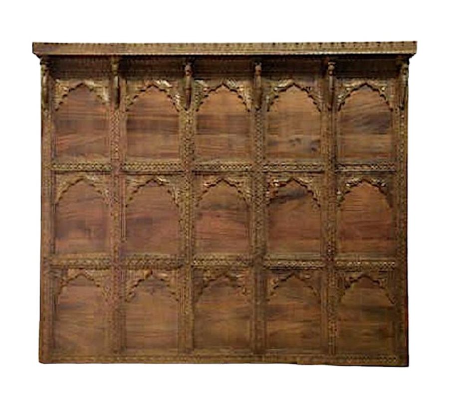 Devi Arch Peacock Headboard