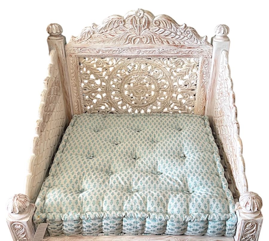 Turquoise Paisley Cushions, Mattresses