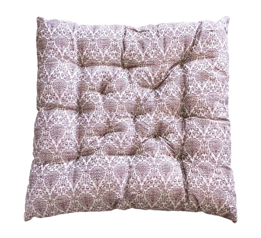 Red Paisley Seat Cushions