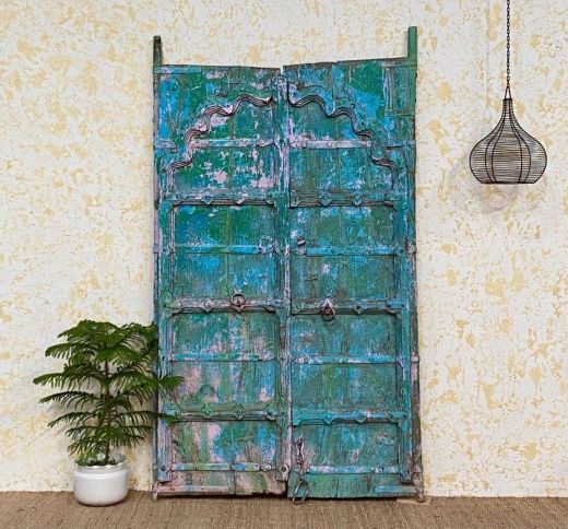 Painted Old Teak Door