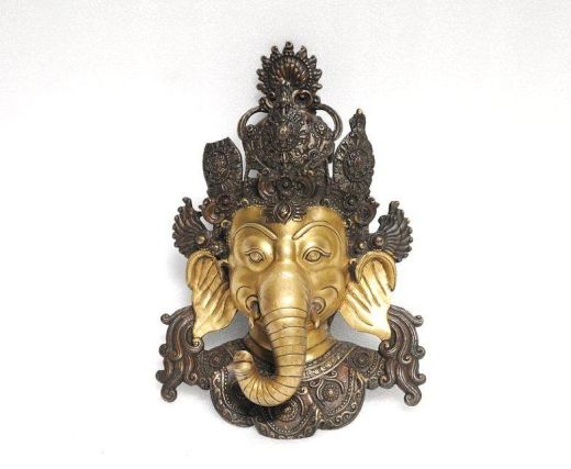 Brass Ganesh with Patina Finish