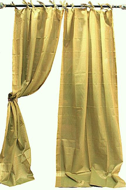 Jazz Sari Curtain, Green