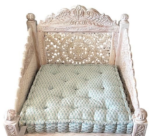 Turquoise Paisley Cushions, Mattresses