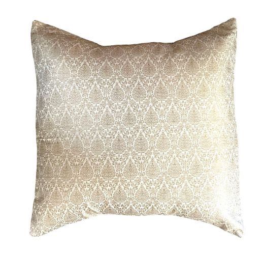 Gold Paisley Pillow Covers