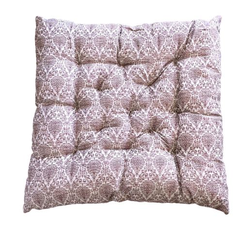 Red Paisley Seat Cushions