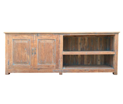 Teak Vintage Side Cabinet, 79"