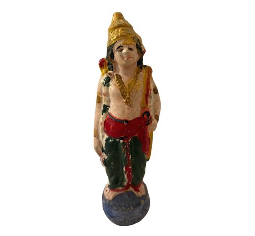 Vintage Lord Rama Statue in Clay