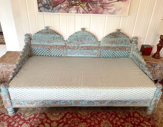Turquoise Paisley Mattress Cover