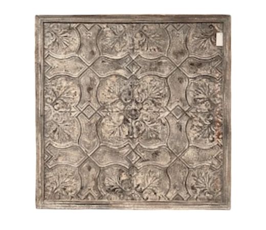 Vintage Decorative Iron Panel