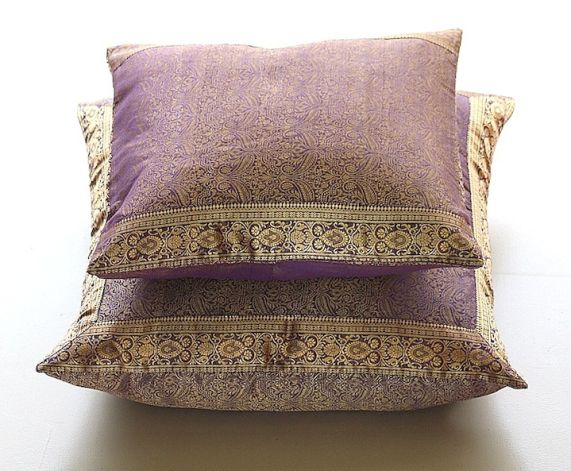 Sari hot sale pillow covers