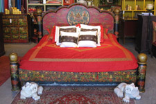 Carved Pillar Bed 